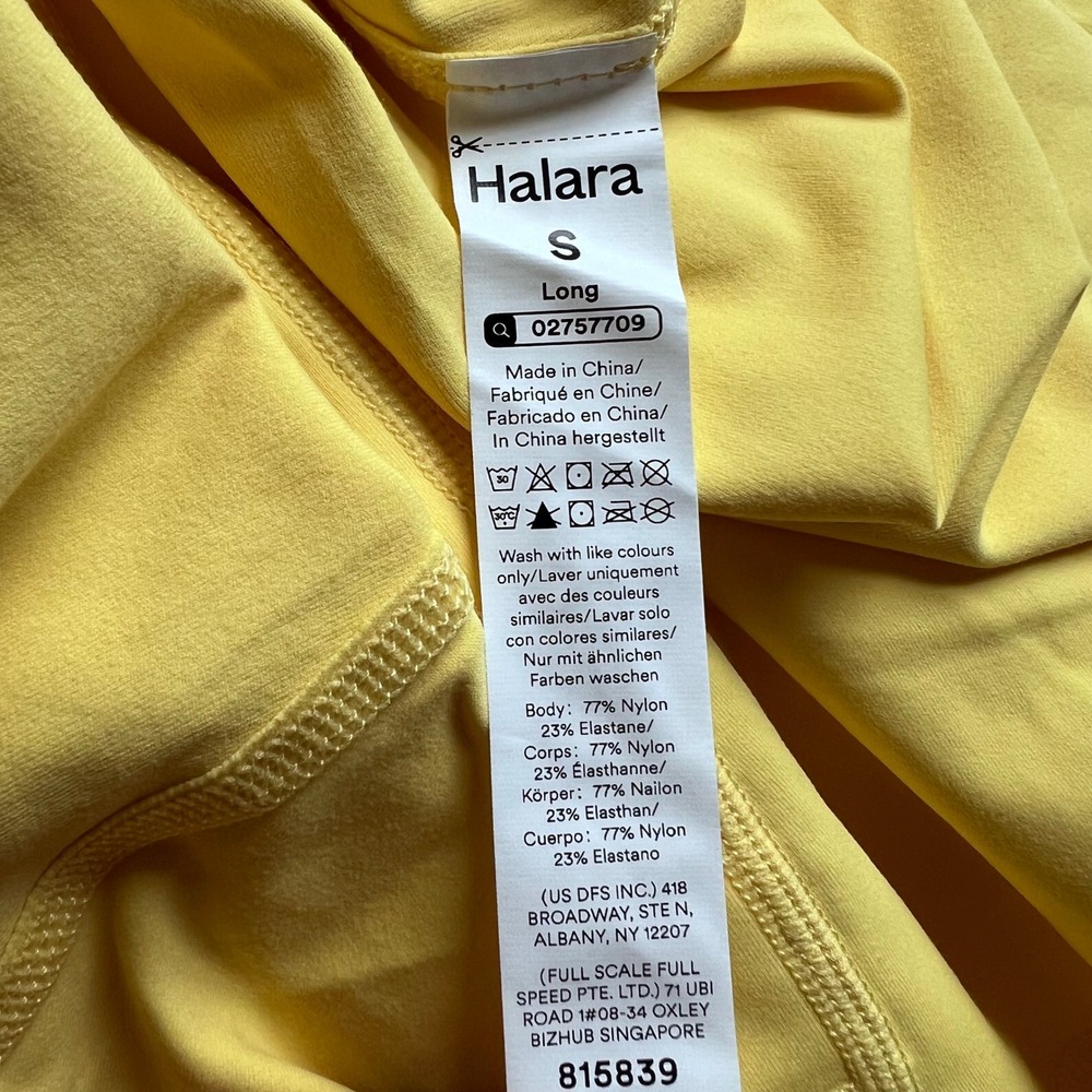 Halara Everyday Activity Dress Yellow Crossback Athletic Tennis Dress Small Long - Picture 11 of 14